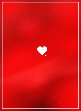 Kartka składana B6 Karnet B6 Walentynki SERCE I KROPKA Henry (5905701487523) Henry