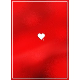 Kartka składana B6 Karnet B6 Walentynki SERCE I KROPKA Henry (5905701487523) Henry