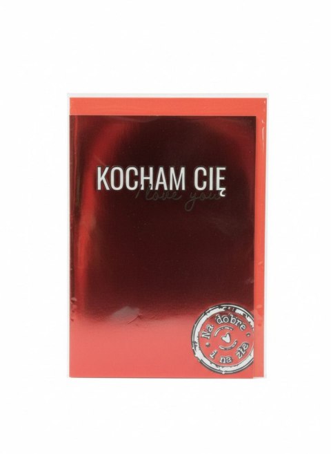 Kartka składana B6 Karnet B6 Walentynki STEMPEL Henry (5908451981099) Henry