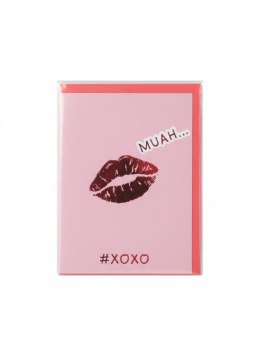 Kartka składana B6 Karnet B6 Walentynki usta Henry (5905701483181) Henry