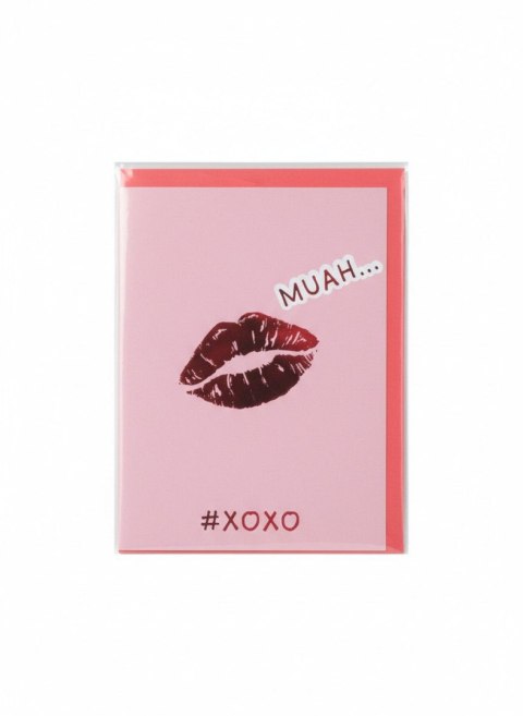 Kartka składana B6 Karnet B6 Walentynki usta Henry (5905701483181) Henry