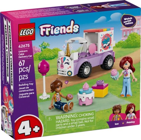 Klocki konstrukcyjne Friends Jednorożcowa dostawa tortu Lego (42675) Lego