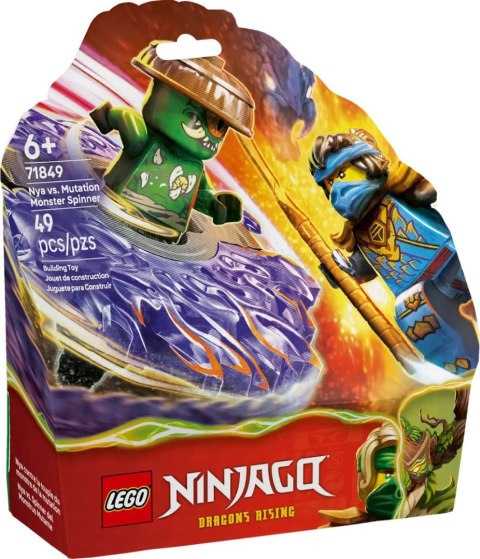 Klocki konstrukcyjne Ninjago Nya kontra zmutowany potwór na spinnerze Lego (71849) Lego