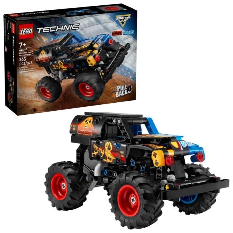 Klocki konstrukcyjne Technic Monster Jam™ Grave Digger™ Ogień i lód Lego (42219) Lego