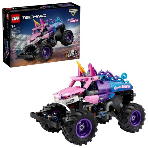 Klocki konstrukcyjne Technic Monster Jam™ Sparkle Smash™ z napędem typu pull-back Lego (42220) Lego