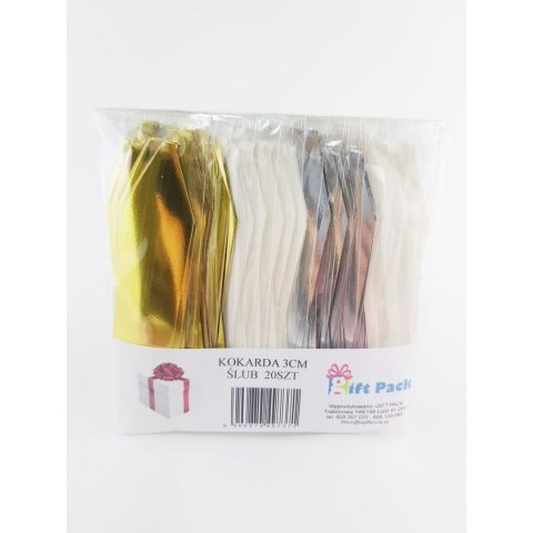 Kokarda 3CM METAL.ślub 3mm Gift Pack (hurt 38) Gift Pack