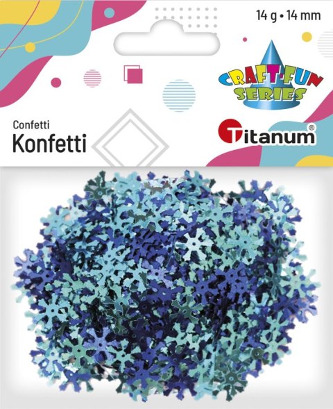 Konfetti Craft-Fun Series płatki śniegu 14mm Titanum (284807) Titanum