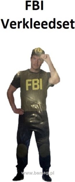 Kostium dla dorosłych, FBI rozmiar L Bemag Bemag