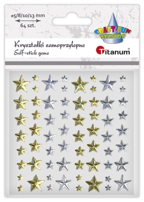 Kryształki Craft-Fun Series gwiazdki złoty/srebrny Titanum (24MH0381) Titanum