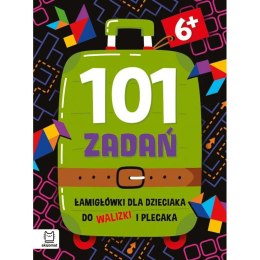 Książka dla dzieci 101 zadań. Łamigłówki dla dzieciaka do walizki i plecaka 6+ Aksjomat Aksjomat