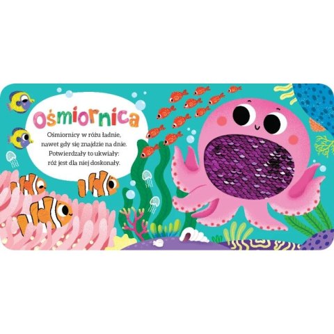 Książka dla dzieci Zwierzęta pod wodą. Książeczka z cekinami Aksjomat Aksjomat