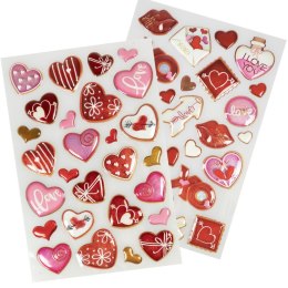 Naklejka (nalepka) serca 3d Arpex (WA7283) Arpex