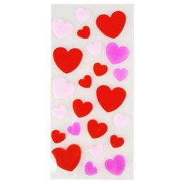 Naklejka (nalepka) żelowe serduszka Arpex (WA7313) Arpex