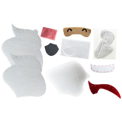 Ozdoba świąteczna Craft-Fun Series głowa mikołaja do samodzielnego wykonania Titanum (20617) Titanum