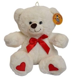 Pluszak Miś Biały z Czrewoną Kokardką [mm:] 280 Deef (04307) Deef