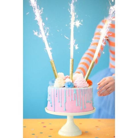 Świeczka ozdobna FONTANNA TORTOWA Partydeco (FT-12) Partydeco