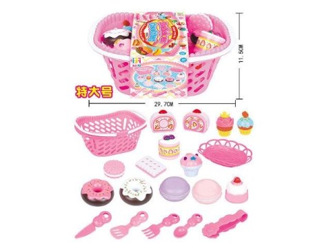 Artykuły kuchenne zestaw cukiernia w koszyku Bigtoys (BK2662) Bigtoys