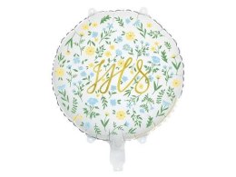 Balon foliowy Komunia IHS 45cm 18cal Partydeco (FB179) Partydeco
