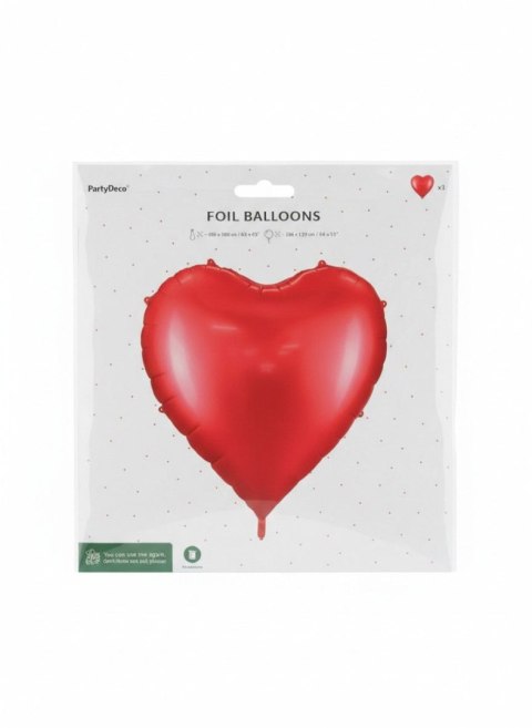 Balon foliowy serce XXL Partydeco (FB260) Partydeco