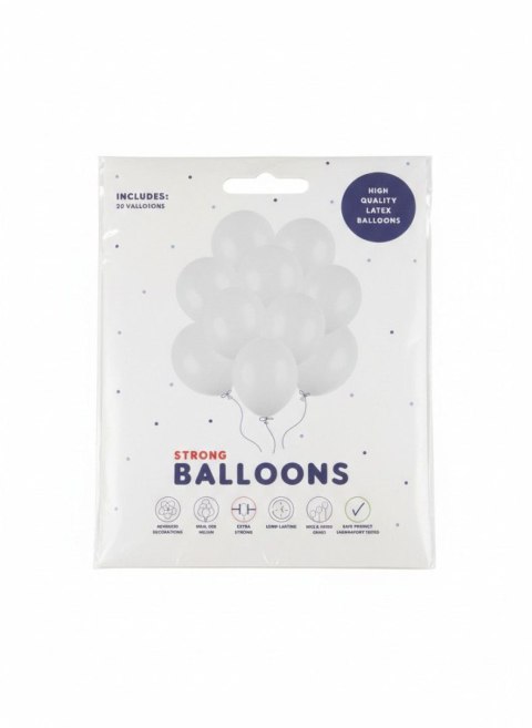 Balon gumowy Party Deco BALONY STRONG pastelowy 10 szt niebieski 270mm Partydeco (SB12P-093J-10) Partydeco