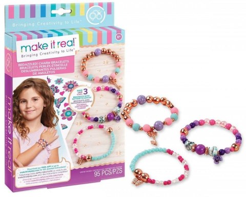 Bransoletka MAKE IT REAL Zestaw do tworzenia bransoletek - Kwitnąca kreatywność Orbico Sp. Z O.o. (1202) Orbico Sp. Z O.o.