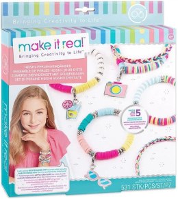 Bransoletka MAKE IT REAL Zestaw do tworzenia bransoletek Summer Vibes z koralikami heishi Orbico Sp. Z O.o. (1317) Orbico Sp. Z O.o.