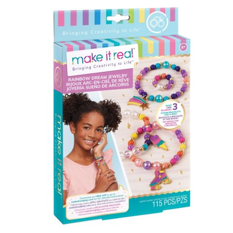 Bransoletka MAKE IT REAL Zestaw do tworzenia bransoletek - Tęczowe marzenia Orbico Sp. Z O.o. (1204) Orbico Sp. Z O.o.