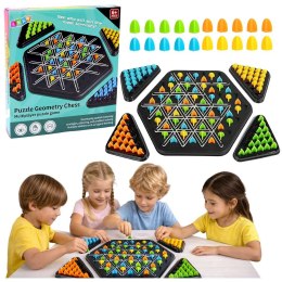 Gra strategiczna Rodzinna Edukacyjna Puzzle Geometryczne Trójkąty Lean (28906) Lean