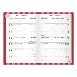 Kalendarz książkowy (terminarz) miękka oprawa FLOWERS A6 Interdruk (64 stony) Interdruk