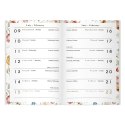 Kalendarz książkowy (terminarz) miękka oprawa FLOWERS A6 Interdruk (64 stony) Interdruk