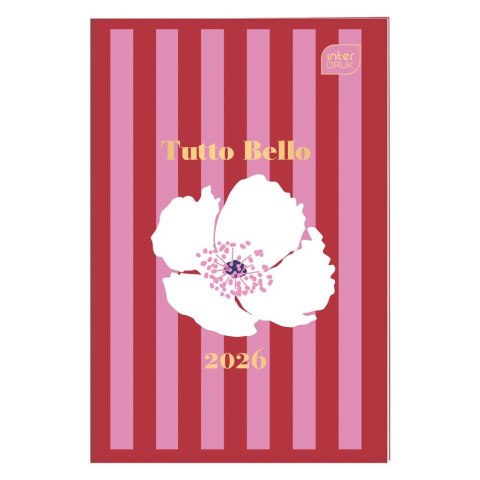 Kalendarz książkowy (terminarz) miękka oprawa FLOWERS A6 Interdruk (64 stony) Interdruk