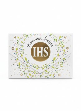 Kartka składana A5 A5 KOMUNIA listki IHS Henry (5905701485895) Henry