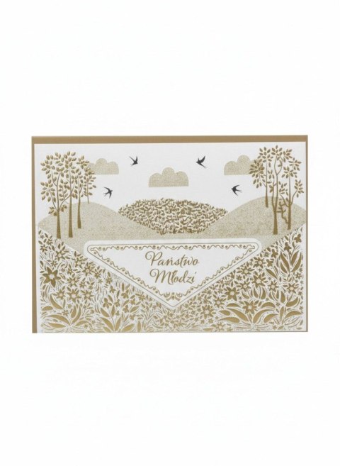 Kartka składana A5 A5 Ślub ZŁOTA ŁAKA Henry (5905701488230) Henry