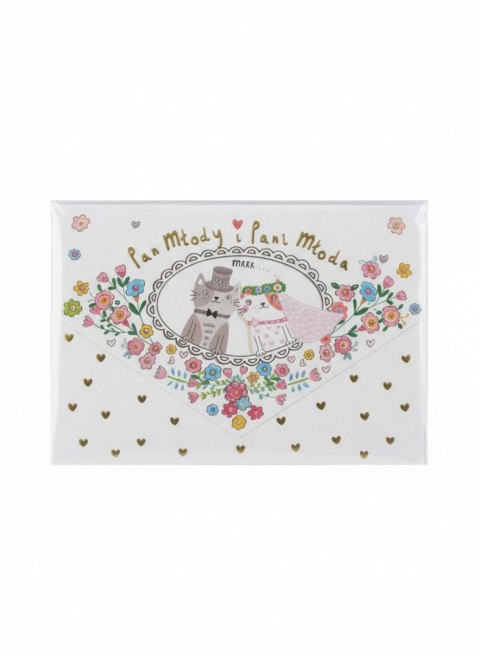 Kartka składana A5 A5 Ślub koty Henry (5905701488247) Henry