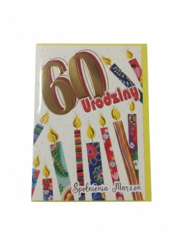 Kartka składana A5 Karnet A5 60 świeczki Henry (5908451982522) Henry