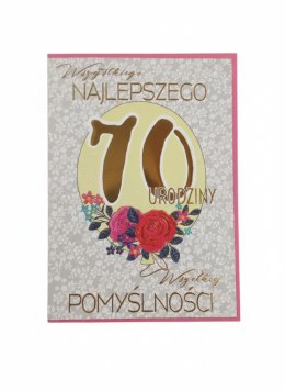 Kartka składana A5 Karnet A5 70 BALON GLAMOUR Henry (5908451982485) Henry