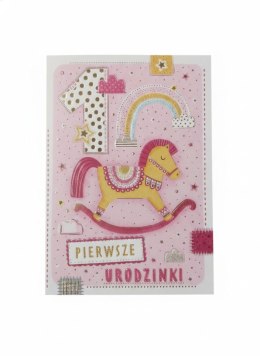Kartka składana A5 Karnet A5 KONIK-ROCZEK DLA dziewczynki Henry (5908451983086) Henry
