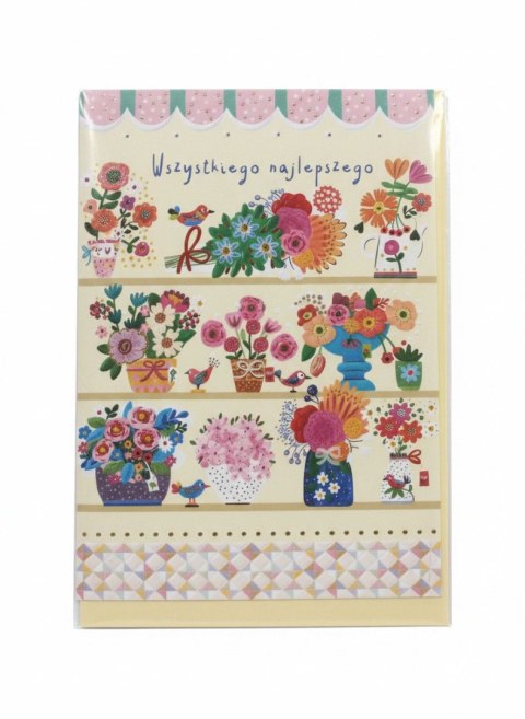 Kartka składana B6 Karnet B6 WITRYNA KWIACIARNI Henry (5908451982737) Henry