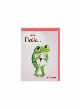 Kartka składana B6 Karnet B6 Walentynki Żabcia Henry (5908451981129) Henry