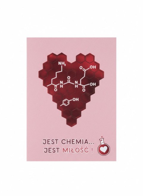 Kartka składana B6 Karnet B6 Walentynki chemia Henry (5905701485727) Henry