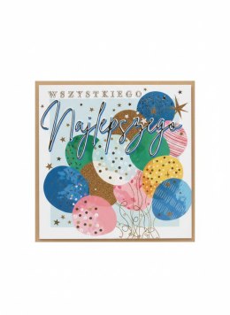 Kartka składana kw Karnet KW BALONY Z HELEM Henry (5908451981020) Henry