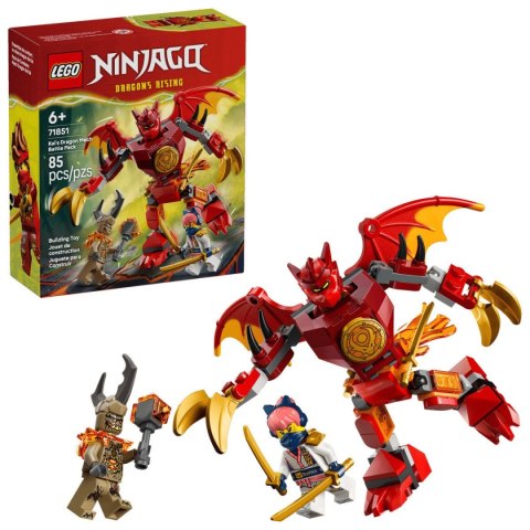 Klocki konstrukcyjne Ninjago Smok-mech Kaia — zestaw bitewny Lego (71851) Lego