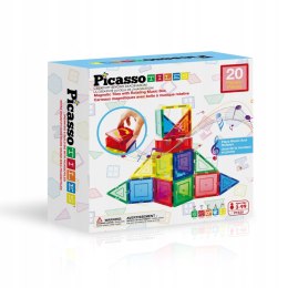 Klocki magnetyczne PICASSO TILES Muzyczny Zestaw 20 Elementów Orbico Sp. Z O.o. (PTE20) Orbico Sp. Z O.o.