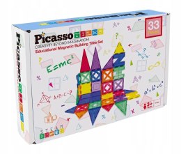 Klocki magnetyczne PICASSO TILES Zestaw 33 Elementów Orbico Sp. Z O.o. (PT33) Orbico Sp. Z O.o.
