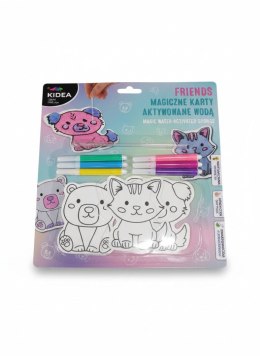 Kolorowanka FRIENDS Karty aktywowane wodą Kidea (MKAFKA) Kidea