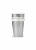 Kubek jednorazowy maki Srebrne, Unicolour papier 250ml Pol-mak (KM02_OG_005500) Pol-mak