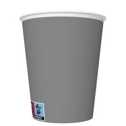 Kubek jednorazowy maki Srebrne, Unicolour papier 250ml Pol-mak (KM02_OG_005500) Pol-mak