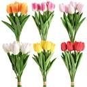 Kwiaty bukiet tulipanów 34cm 8 główek Home And Garden (1194) Home And Garden