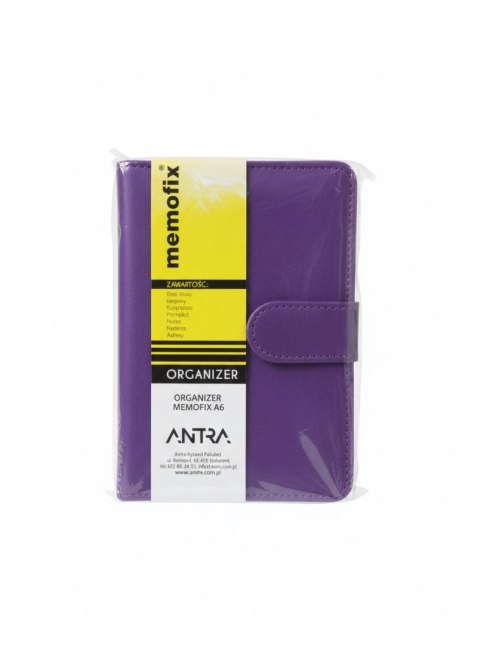 Organizer A6 A6 fiol MEMOFIX fioletowy Antra (5904210086708) Antra