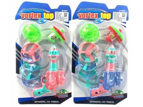 Pistolet WYRZUTNIA ZE ŚWIATŁEM 2KOL. Bigtoys (BGR4087) Bigtoys